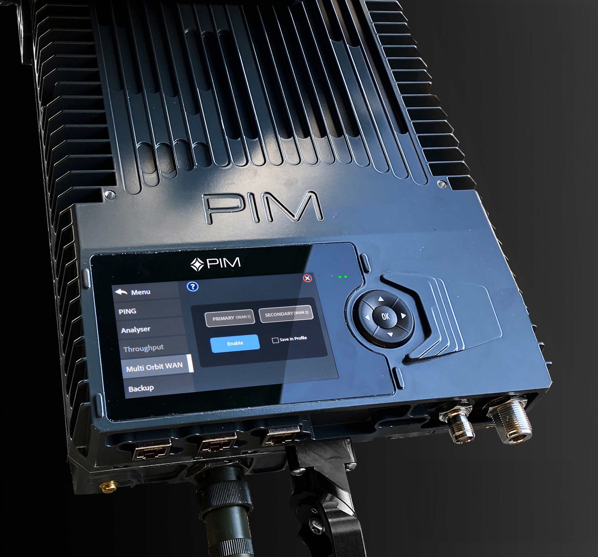 Multi Orbit WAN tool on PIM screen